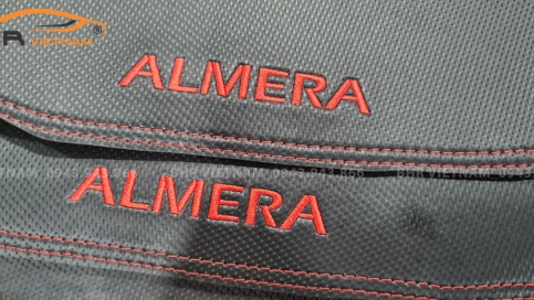 Thảm taplo Nissan Almera 2021 da cacbon Microfiber cao cấp